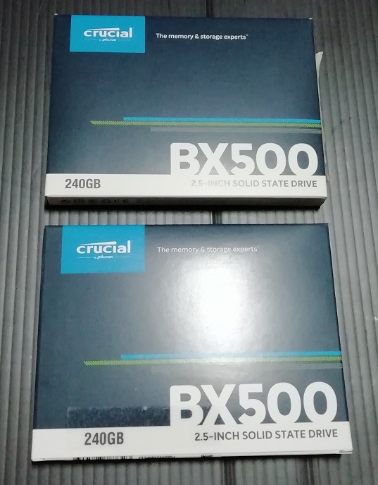 crucial ssd 240GB BX500 2個セット