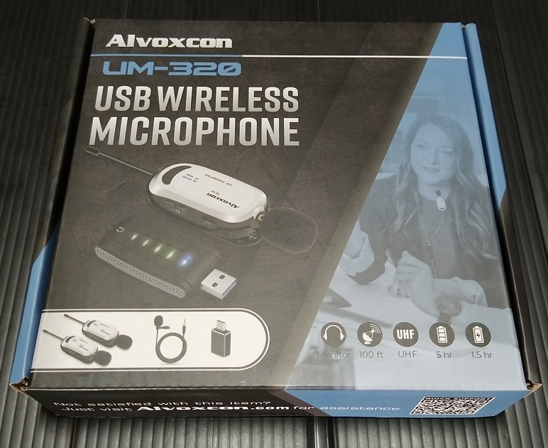 Alvoxcon UM320 UHFワイヤレスマイク USB - PC自作・PCパーツ・ソフト