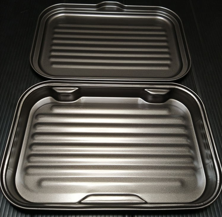 日本製 深型蓋付き グリル オーブントースター トレー グリルパン フッ素樹脂塗膜加工
