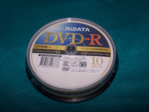 RIDATA DVD-R DVD-RD120.10WHT　10枚入(1～8倍速)