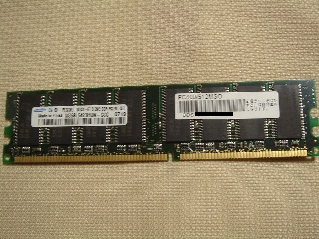 PC400-512MSO SAMSUNG PC3200 512MB CL3