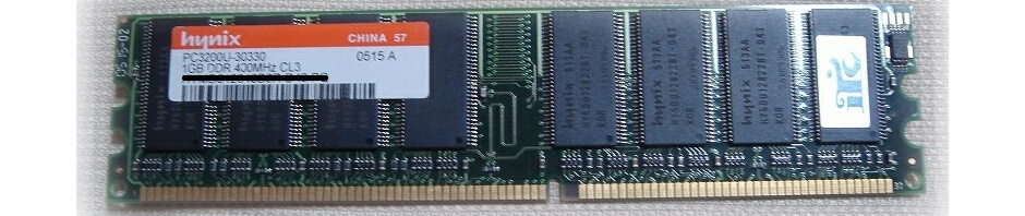 DDR-400 PC-3200 1GB（Hynixチップ）