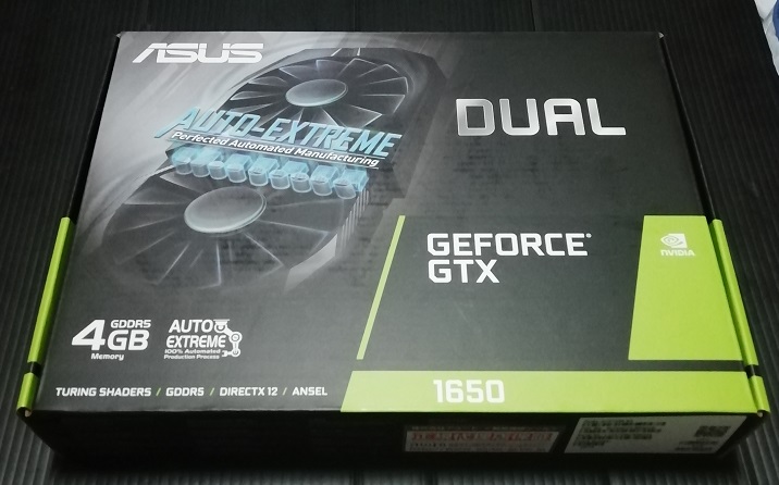 ASUS DUAL-GTX1650-4G（箱）