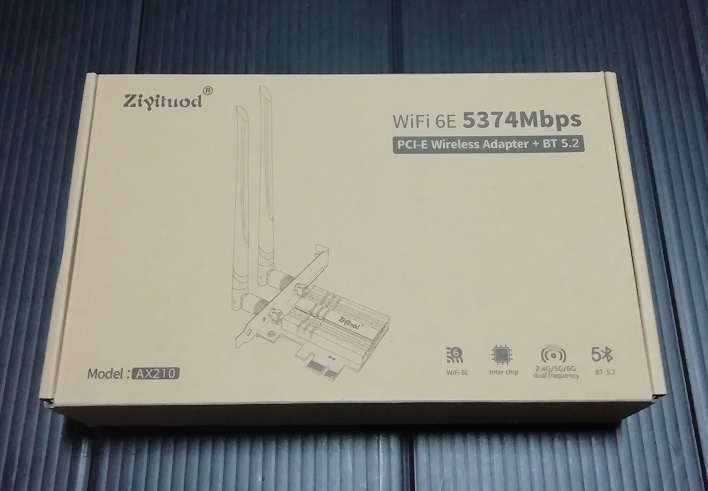 ZYT-AX210 Ziyituod WiFi 6E 無線LANカード（箱）