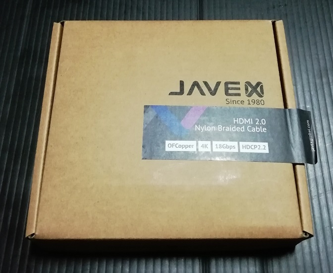 JAVEX HDMI 2.0 ナイロン編組ケーブル HDCP2.2 3m