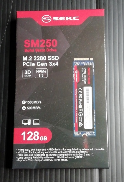 SEKC SSD 128GB SM250128G（箱）