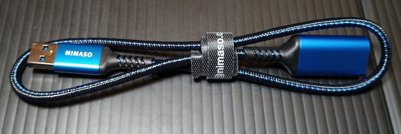 Nimaso USB3.0延長ケーブル 0.5m (ブルー)（ケーブル本体）