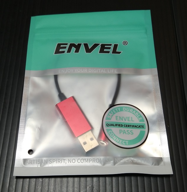 ENVEL USBオーディオジャックアダプター (20cm) マイク対応