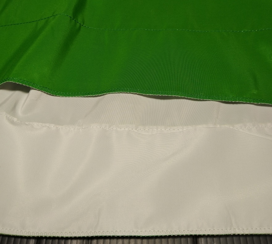 YAYOYA 背景布 白緑 グリーンバック クロマキー用 リバーシブル 1.5mx2m（本体）
