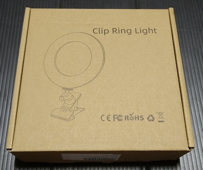 LEDリングライト 直径16cm クリップ式&三脚付き（箱）