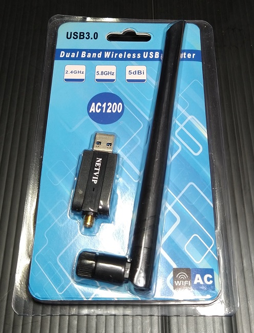 NETVIP WiFi Adapter 無線LAN 子機 USB3.0 Wi-Fi アダプター デュアルバンド1200Mbps（パッケージ）