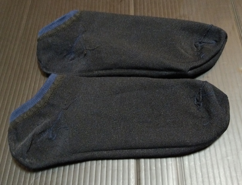 Ashuneru(アシュネル) 靴下 メンズショートソックス 抗菌防臭加工 25cm〜27.5cm 10足セット（裏側）