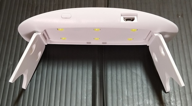 Aokitec UVライト レジン ネイルライト 2段階タイマー設定 折りたたみ式（スイッチとUSB端子）