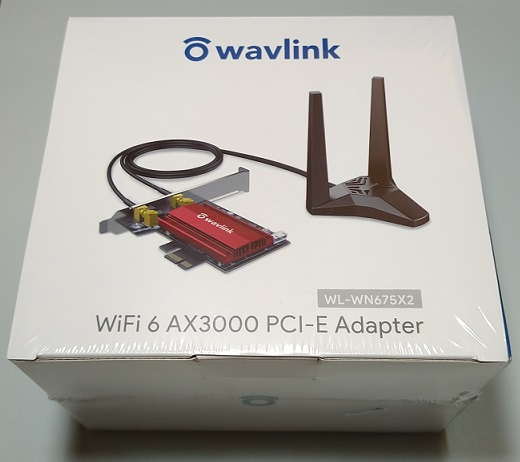 WAVLINK WiFi6対応 PCI-Eアダプター 802.11AXデュアルバンド（箱）