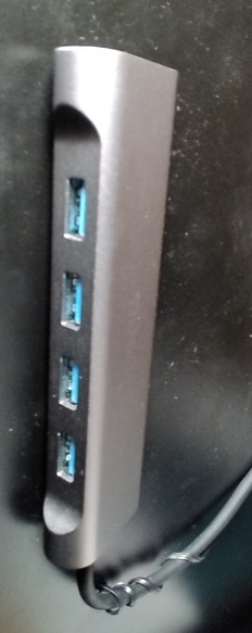 Eono(イオー ノ) 4ポート USB 3.0 ハブ メタルケース（PCケースに装着）