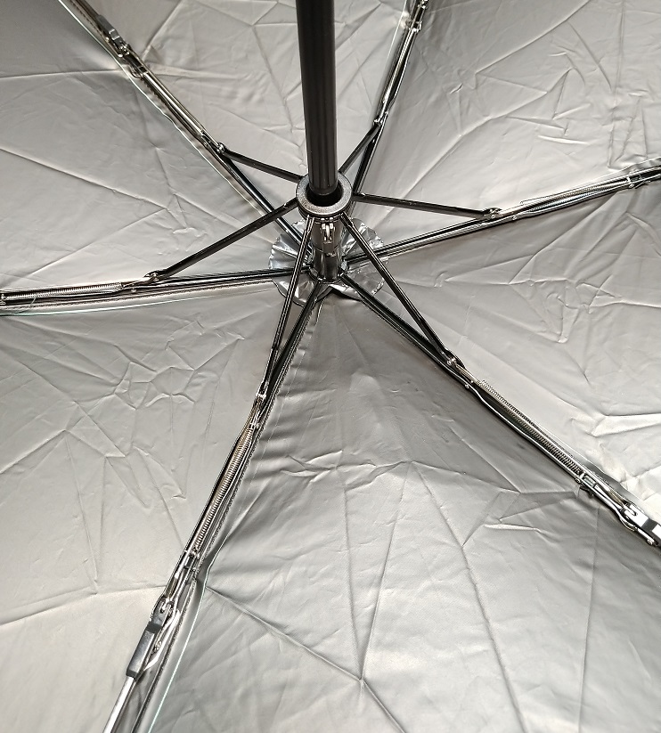 Rhodium Ken 折り畳み日傘 超軽量 ワンタッチ自動開閉（開いた内側）