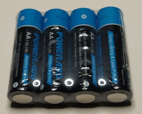 単3形アルカリ乾電池 20本入り 1.5vAA電池 2700mAh（4本）