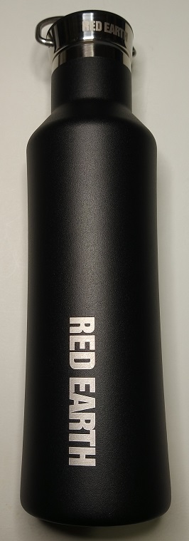 RED EARTH 水筒 530ml 真空断熱ボトル 魔法瓶 ステンレス製 持ち手付き(黒)