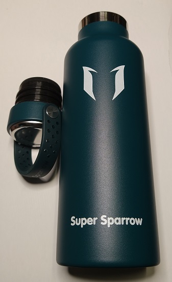 Super Sparrow 水筒 真空断熱スポーツボトル 500ml 316プレミアムステンレススチールボトル 100％BPAフリー