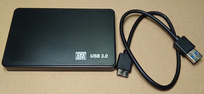 Antonioya HDD SSD外付けケース 2.5インチ USB3.0 SATA UASP対応（本体とケーブル）