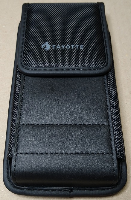 TAYOTTE スマホポーチ ベルトケース マグネット式 カラビナ 携帯ケース（表）