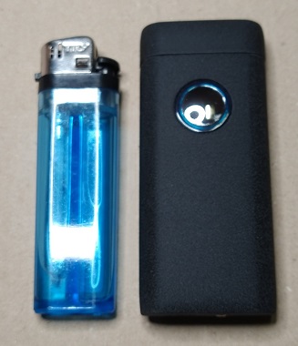 GORMLHO USB Type C ライター プラズマライター（ライターとの大きさ比較）