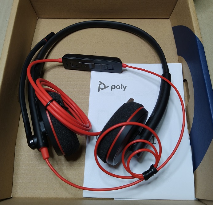Poly（Plantronics）Blackwire C3220 ブームマイク付き 有線 両耳 ヘッドセット PC USB-A接続 ノイズキャンセルマイク 簡易パッケージ