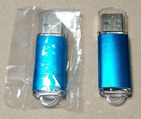 TOPESEL USBメモリ 32GB 2個セットUSB2.0 フラッシュメモリー キャップ式 フラッシュドライブ(ブルー)