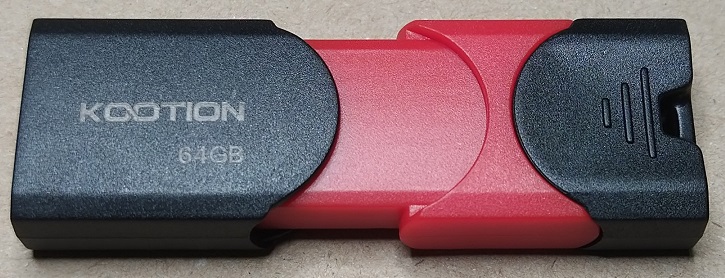 KOOTION USBメモリ 64GB USB 3.0 (USB 3.2 Gen 1)スライド式（本体）