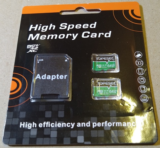 TOPESEL microSDカード 64GB(2個セット) UHS-I U3, A1, V30 SDXC SDアダプター付