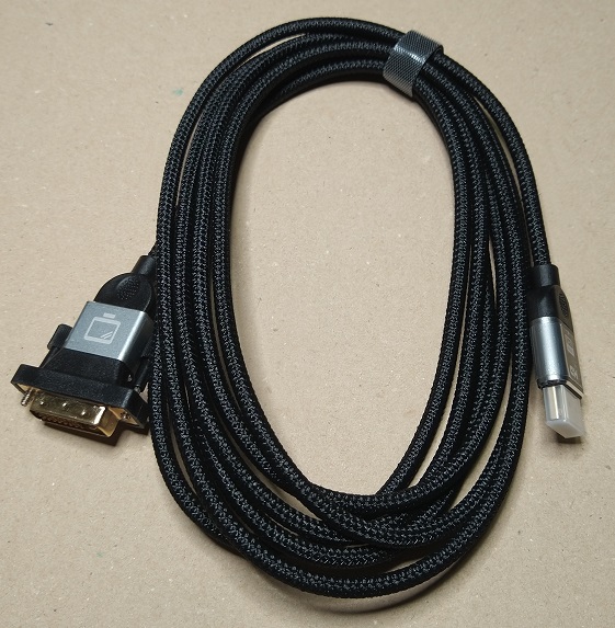 NCGGY HDMI-DVI 変換ケーブル 3M 双方向対応 ナイロン編みケーブル(3M)