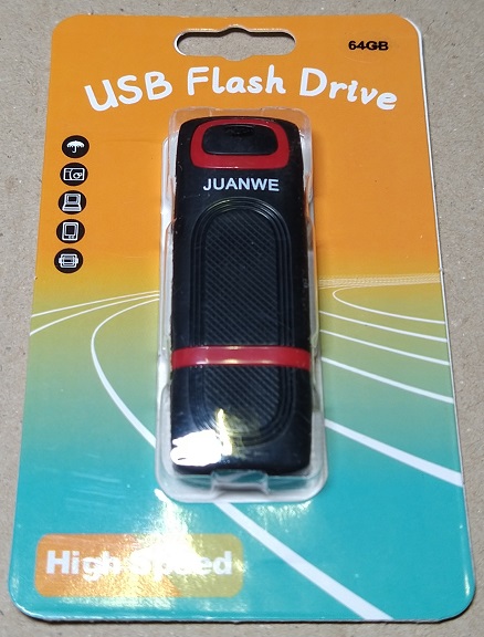JUANWE USBメモリ64GB USB 3.0 高速データ転送 フラッシュドライブ キャップ式 フラッシュメモリ（赤）（パッケージ）