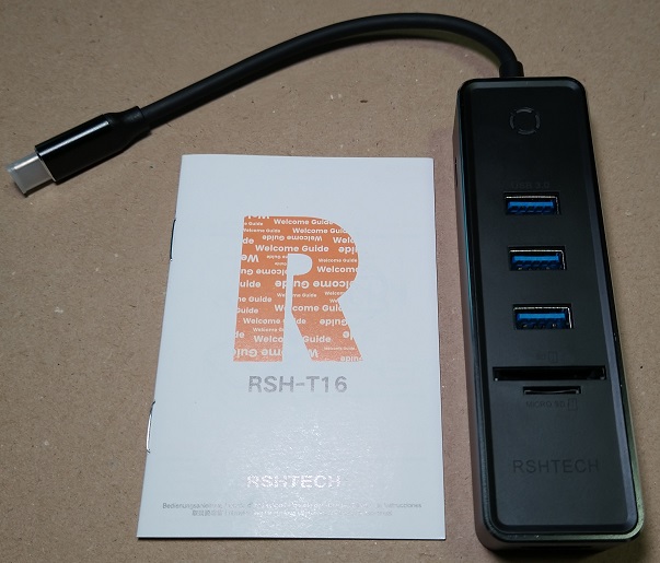 RSHTECH アルミ製 7-in-1 USBハブ Type-C 4K HDMI USB3.0 ポートx3 100W PD充電 SDTFスロット