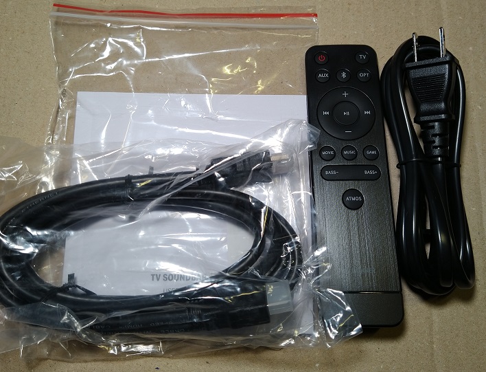 Donner サウンドバー DolbyAtmos テレビ スピーカー Bluetooth5.3 自由度高いアプリ対応 DHT-S300（付属品）