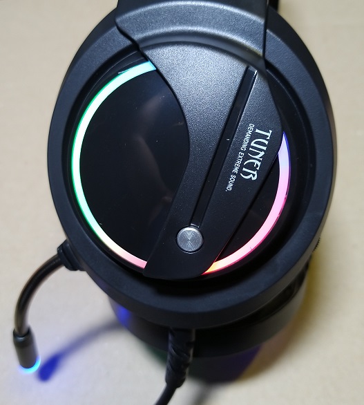 Fujirec ゲーミングヘッドセット 有線ヘッドホン USB RGB マイク付き（RGB点灯）