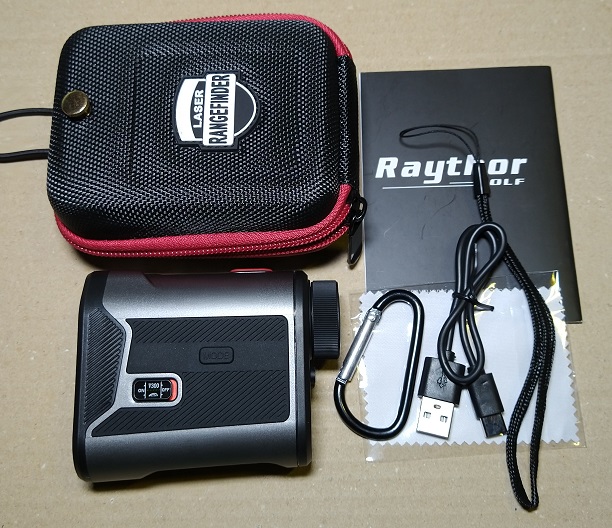 RAYTHOR （レイソー） ゴルフ レーザー距離計 超小型 800yd対応 フラグロック機能 高低差測定ONOFF 手ぶれ補正 6倍望遠 IP54防水