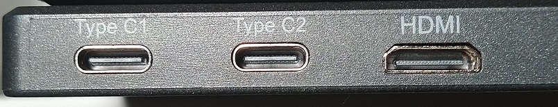 iProda モバイルモニター P15（出力端子）