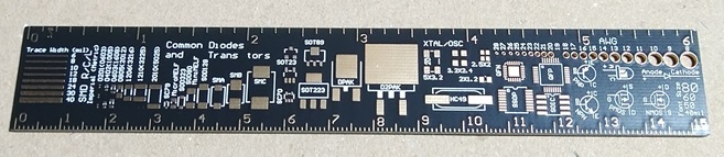 Garosa 多機能定規 PCB定規 回路基板定規 電子技術者向け 6インチ 15CM