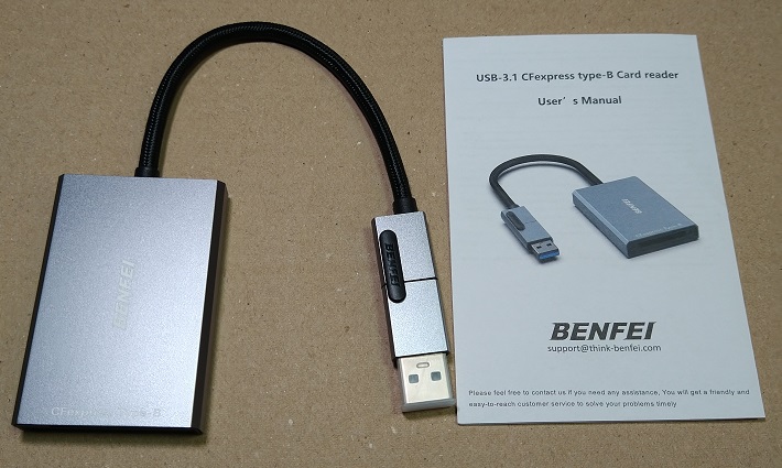 BENFEI CFexpress カードリーダー 10Gbps タイプ B