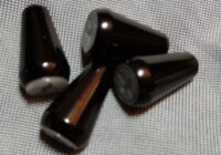 uxcell STエレキギター用ピックアップセレクター 黒 4個入り