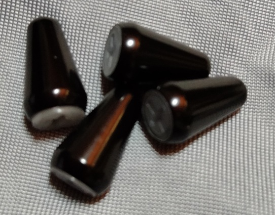 uxcell STエレキギター用ピックアップセレクター 黒 4個入り