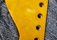 yinfente エレキギターネック 22フレット 25.5インチ ローズウッド スキャロップタイプｰヘッド表