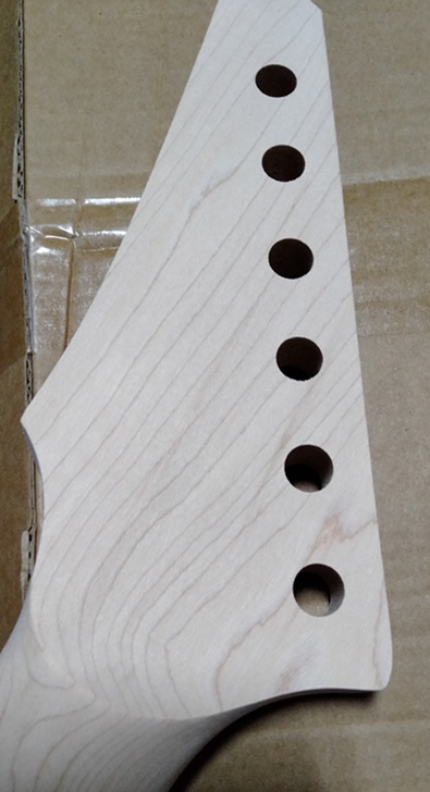 Yinfente エレキギターネック 24フレット25.5インチ メープルウッド-004