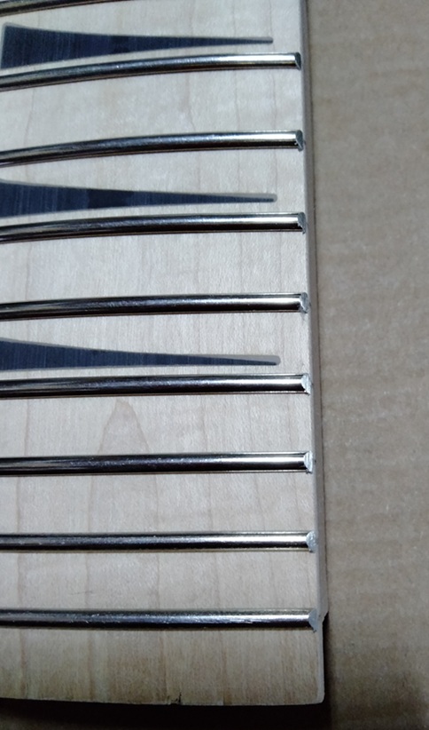 Yinfente エレキギターネック 24フレット25.5インチ メープルウッド-002